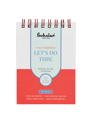 SCHOLAR TTS9 A7 THINGS TO DO SPIRAL PAD 50SHEET