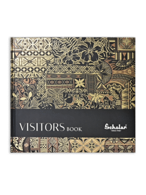 SCHOLAR VB7 SMALL VISITOR BOOK METTALIC