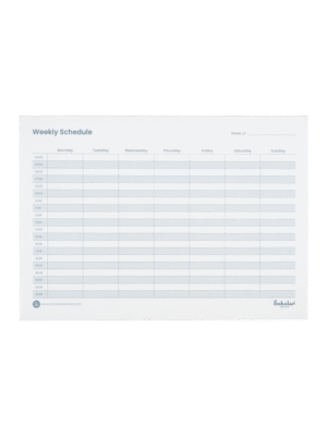 SCHOLAR WPLT A4 WEEKLY SCHEDULER 50SHEET