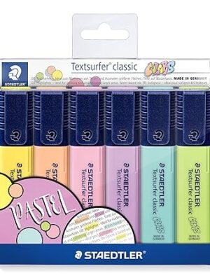 STAEDTLER 364 CWP6 CLASSIC HIGHLIGHTER PASTEL PACK OF 6PCS