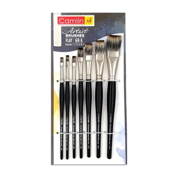 CAMEL BRUSH FLAT (SR 69) SET 7PCS 600