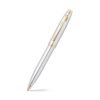 SHEAFFER 9340 GIFT SET 100 BRIGHT CHROME WITH GOLD TRIM BALL PEN & GOLD TABLE CLOCK 3750 - Image 4