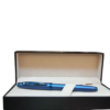 SHEAFFER 9371 100 SATIN BLUE WITH PVD BLUE TRIM FOUNTAIN PEN - Image 2