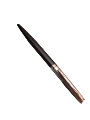 WATERMAN HEMISPHERE STAINLESS STEEL MATT BLACK CHROME TRIM BALL PEN