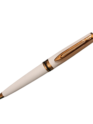 WATERMAN EXPERT IVORY GOLD TRIM BALL PEN