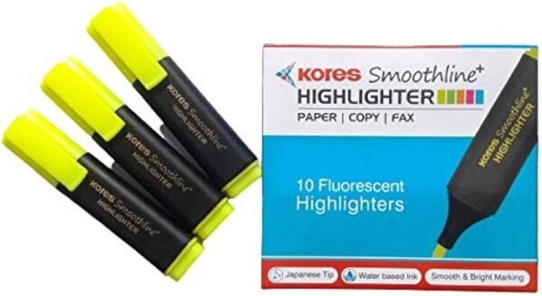 KORES HIGHLIGHTER PEN 10N PACK