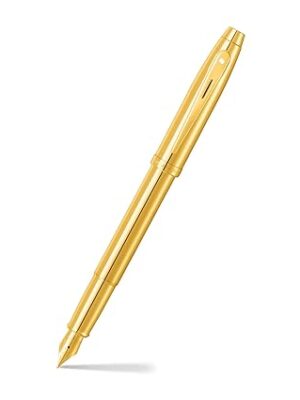 SHEAFFER 9372 PVD GOLD WITH PVD GT M FP 7500