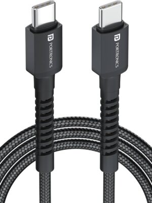 PORTRONICS 2034 KONNECT 240C TYPR C TO TYPE C CABLE 999