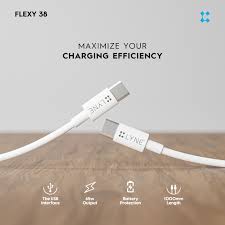 LYNE FLEXY 38 TYPE C TO TYPE C CABLE 65W 399