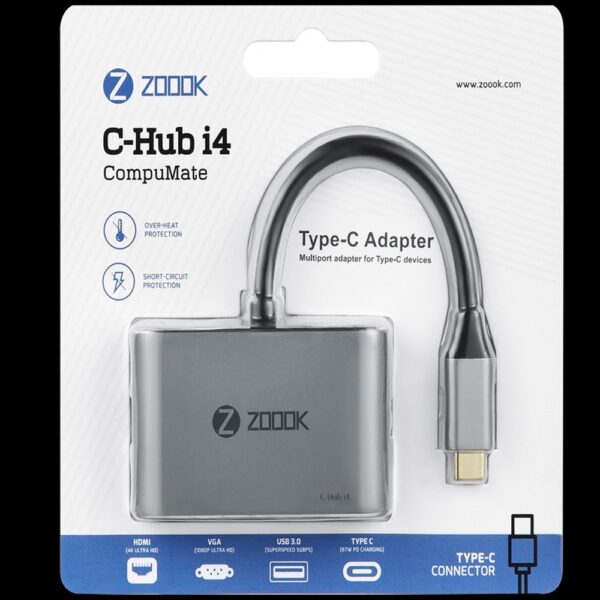 ZOOOK 4-IN-1 TYPE C ADAPTER C-HUB I4 2999