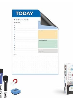 SOLO MWSA4D1 MAGNETIC DAILY PLANNER WHITE BOARD