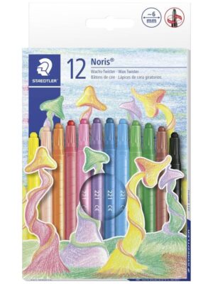 STAEDTLER 221 NWP12 NORIS TWIST WAX CRAYONS PACK OF 12PCS
