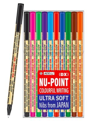 ADDGEL NU POINT COLORFUL WRITING PACK OF 10PCS