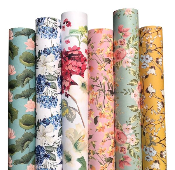 WRAPPING PAPER 90GSM PRINT ROLL 1*10PCS MULTI