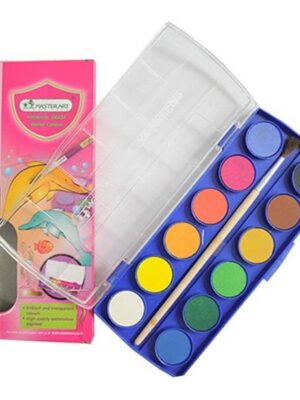 MASTER ART 126797 WATER COLOR CAKE 12C + BRUSH