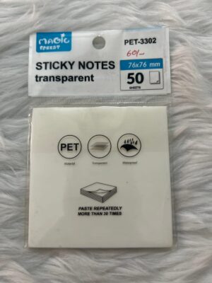 PLANFIX STICK NOTE TRANSPRENT WHITE