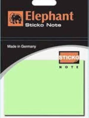 ELEPHANT 159696 2*3 STICKY NOTES NEON GREEN
