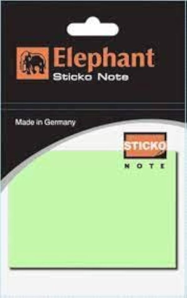 ELEPHANT 159696 2*3 STICKY NOTES NEON GREEN