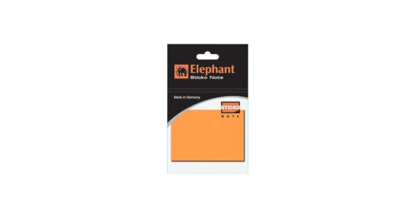 ELEPHANT 159689 2*3 STICKY NOTES ORANGE