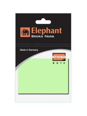 ELEPHANT 159665 2*3 STICKY NOTES GREEN