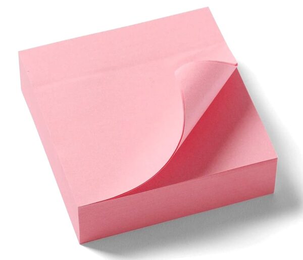 ELEPHANT 279684 3X4 STICKY NOTES MAGNOTE NEON PINK