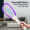TORETO TORL-07 ZAPPY 2 MOSQUITO RACKET GREY - Image 3