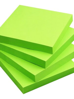 ELEPHANT 106966 3*3 STICKY NOTES NEON GREEN
