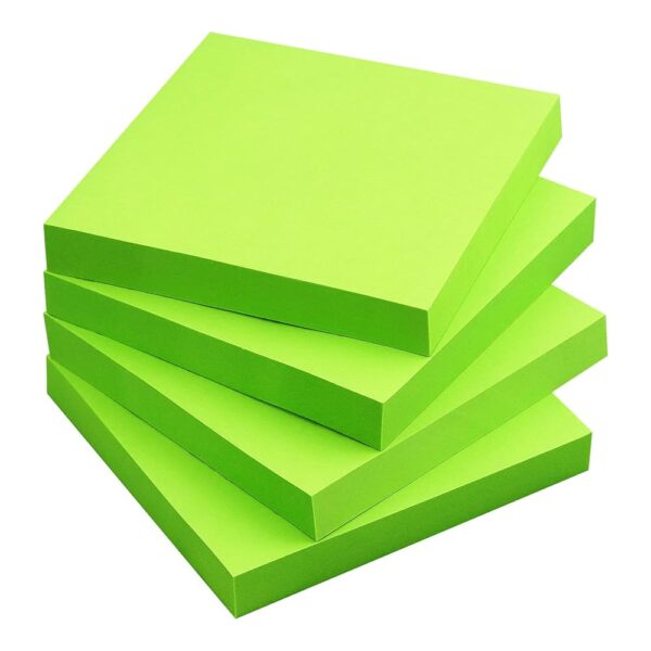 ELEPHANT 106966 3*3 STICKY NOTES NEON GREEN