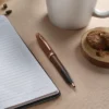 SHEAFFER 9374 COFFEE EDITION MATT BROWN WITH REGAL BROWN PVD TRIMS BALL PEN WITH CREDIT CARD HOLDER - Image 4