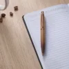 SHEAFFER 9428 COFFEE EDITION MATT BROWN WITH REGAL BROWN PVD TRIMS BALL PEN WITH COFFEE CREDIT CARD HOLDER - Image 2
