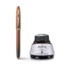 SHEAFFER 9374 COFFEE EDITION FOUNTAIN PEN WITH REGAL BROWN PVD TRIMS AND COFFEE SCENTED INK BOTTLE - Image 4